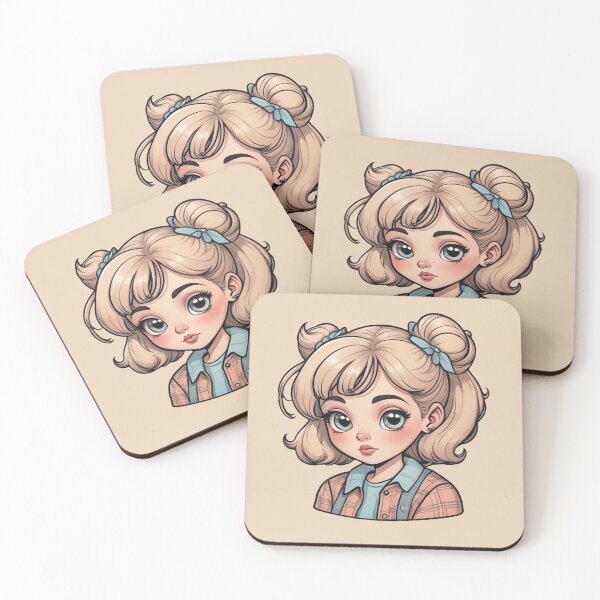 Item preview, 90s Cute Vintage Girl Sticker with Oversized Sweater and Scrunchie designed and sold by TheArtOfChaa.
