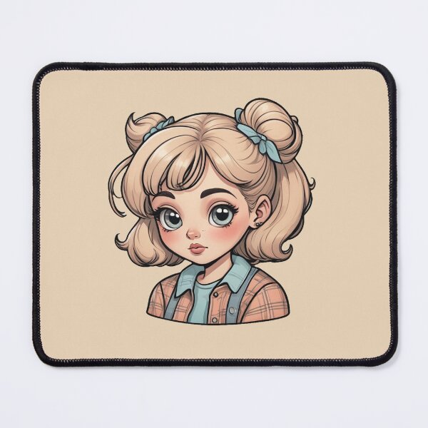 Item preview, 90s Cute Vintage Girl Sticker with Oversized Sweater and Scrunchie designed and sold by TheArtOfChaa.