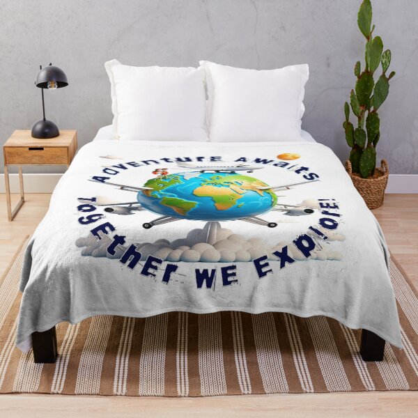 Item preview, Adventure Awaits Couple Shirts | Together We Explore Design for Travel Enthusiasts designed and sold by PIXelayDesigns.