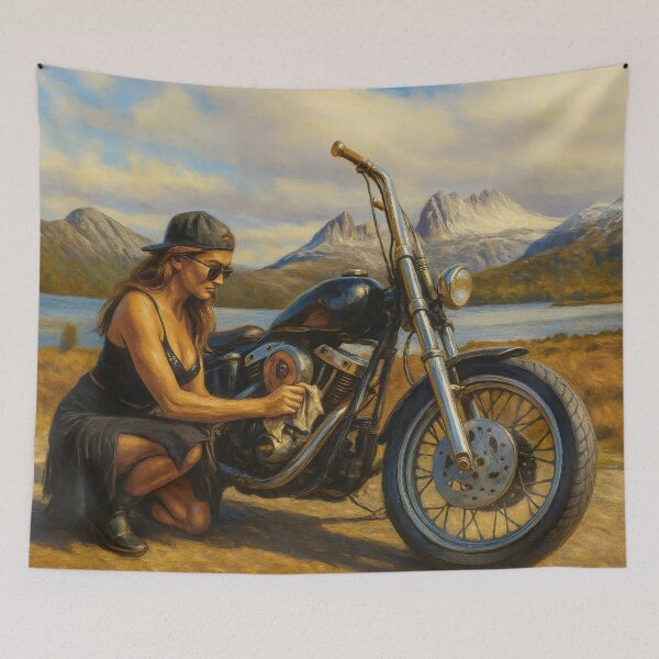 Item preview, Cradle Biker Girl designed and sold by ShaneWalkerArt.