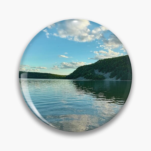 Item preview, Cloud Reflections on Rippling Water – Devils Lake, Wisconsin Nature Photo designed and sold by aadventures.