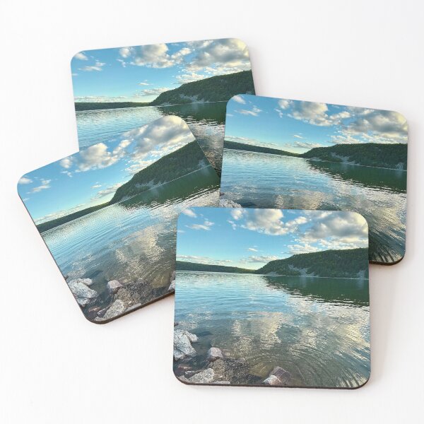 Item preview, Cloud Reflections on Rippling Water – Devils Lake, Wisconsin Nature Photo designed and sold by aadventures.