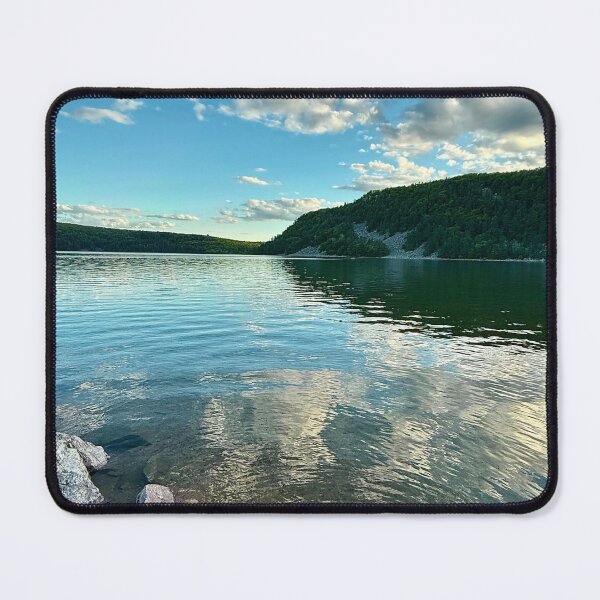 Item preview, Cloud Reflections on Rippling Water – Devils Lake, Wisconsin Nature Photo designed and sold by aadventures.