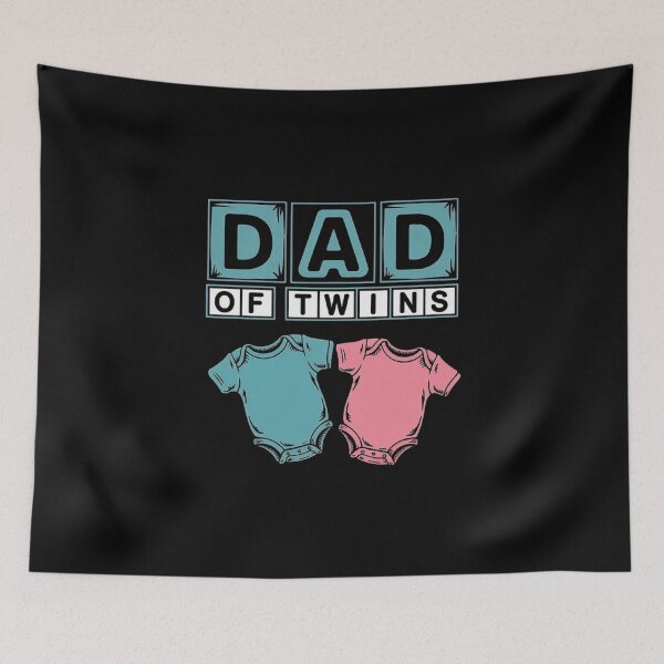 Item preview, Proud Dad of Twins | Baby Boy and Girl Matching Outfits Design designed and sold by love3617.