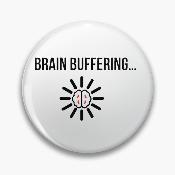 Item preview, Brain Buffering Loading Icon black designed and sold by Wael94.