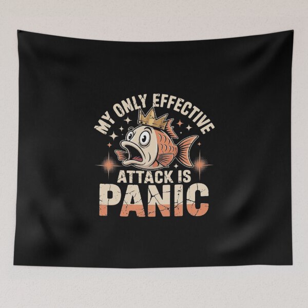 Item preview, Funny Fish Panic Attack Design | Anxiety Humor Art designed and sold by love3617.