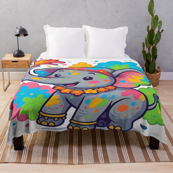 Item preview, Holi Joy: Colorful Indian Baby Elephant for Kids and Nursery designed and sold by Globalcitytees.