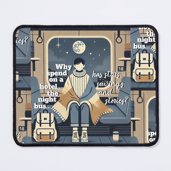 Item preview, Budget Travel Design – Night Bus Adventure Vibes designed and sold by PIXelayDesigns.
