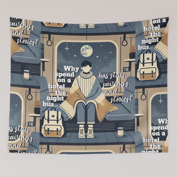 Item preview, Budget Travel Design – Night Bus Adventure Vibes designed and sold by PIXelayDesigns.