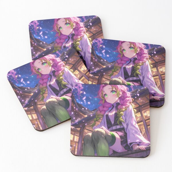 Item preview, Mitsuri Kanroji Demon Slayer Anime Blossoming Heartfelt Wisteria Evening designed and sold by mildaclairmo.