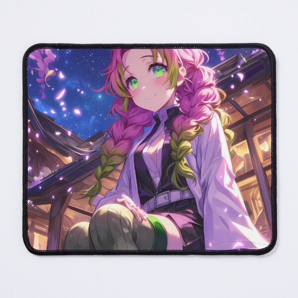 Item preview, Mitsuri Kanroji Demon Slayer Anime Blossoming Heartfelt Wisteria Evening designed and sold by mildaclairmo.
