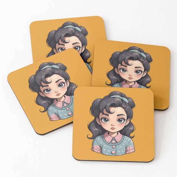Item preview, Cute 90s Vintage Couple Sticker Set – Pastel Fashion Characters designed and sold by TheArtOfChaa.