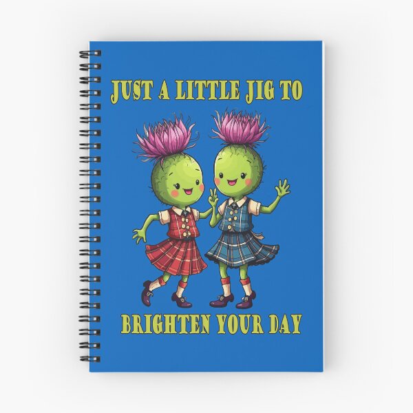 Item preview, Just A Little Jig To Brighten Your Day Thistles Wearing Plaid designed and sold by taiche.