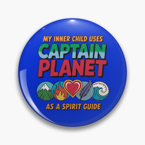 Item preview, My Inner Child Uses Captain Planet As A Spirit Guide designed and sold by CrypticHMystic.