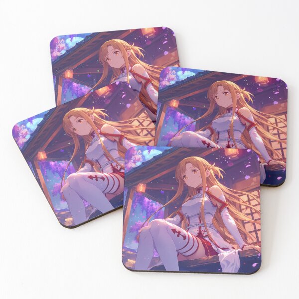 Item preview, Asuna Sword Art Online Anime Tranquil Wisteria Reflexión nocturna designed and sold by mildaclairmo.