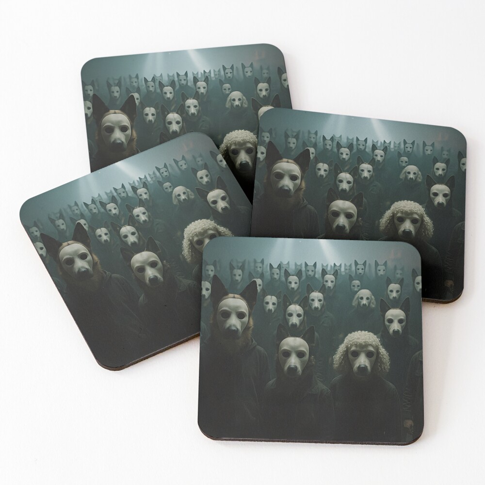 Item preview, Coasters (Set of 4) designed and sold by FckCancer.
