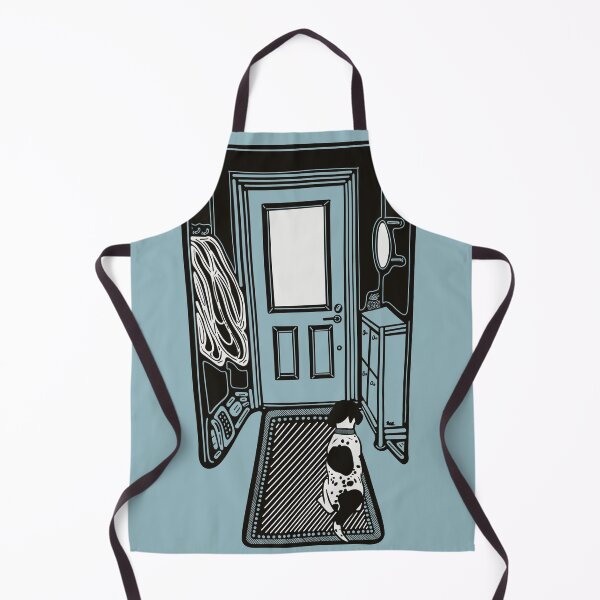 Item preview, Good dog waiting at the door. LIGHT TEAL designed and sold by LayerCakeDigDes.