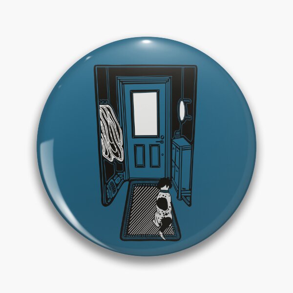 Item preview, Good dog waiting at the door. BLUE designed and sold by LayerCakeDigDes.