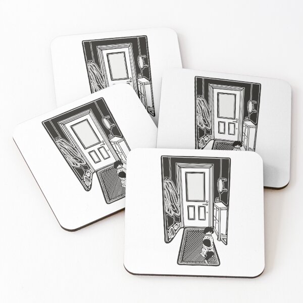 Item preview, Good dog waiting at the door. WHITE designed and sold by LayerCakeDigDes.