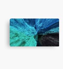 Abstract colorful explosion water rocks nature energy illustration Canvas Print