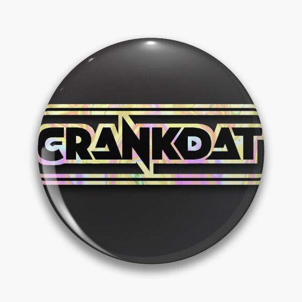 Artikelvorschau, Von Fans erstelltes holografisches schillerndes Logo des Crankdat Festivals entworfen und verkauft von FestDrip.