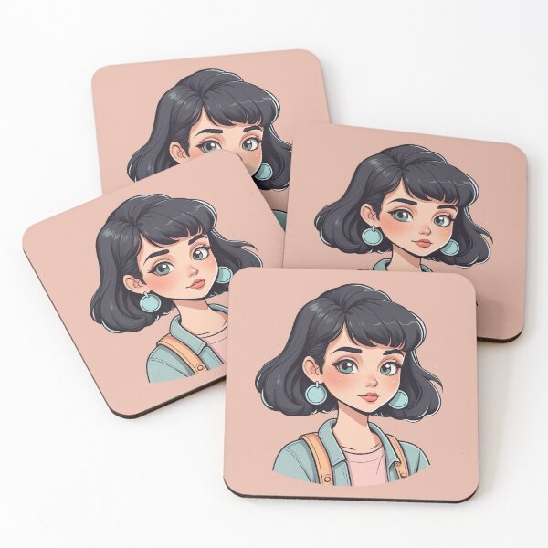 Item preview, Cute 90s Retro Cartoon Sticker – Hand-Drawn Pastel Character designed and sold by TheArtOfChaa.