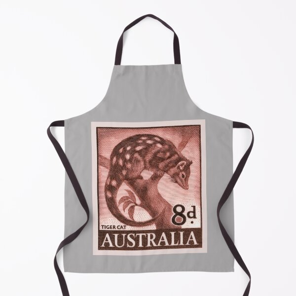 Item preview, 1958 Australia Tiger Cat Postage Stamp designed and sold by retrographics.