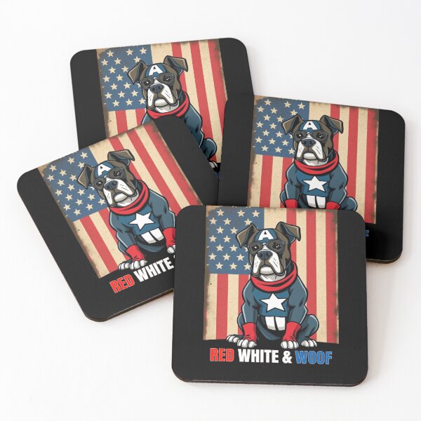 Item preview, All American Boxer Red White & Woof designed and sold by Bigfoot T-Shirt Co..