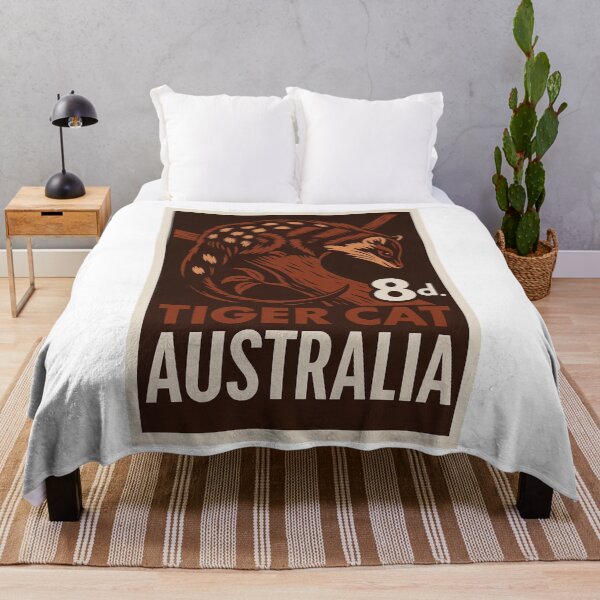 Item preview, Australia Tiger Cat Postage Stamp designed and sold by retrographics.