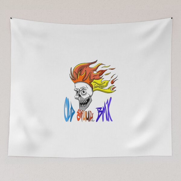 Item preview, Old Skuul BMX FLAMING SKULL designed and sold by Calimon.