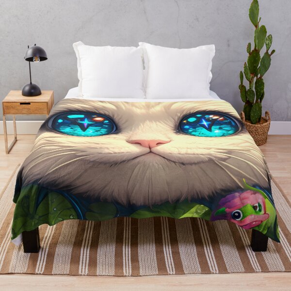 Item preview, Wide Eyed Siamese Cat Floating In Lily Pond designed and sold by mildaclairmo.