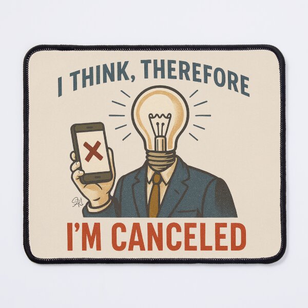 Item preview, I Think, Therefore I'm Canceled designed and sold by Jeni Hudson.
