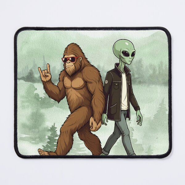Item preview, Sasquatch and Alien designed and sold by Eclectic Monkey.