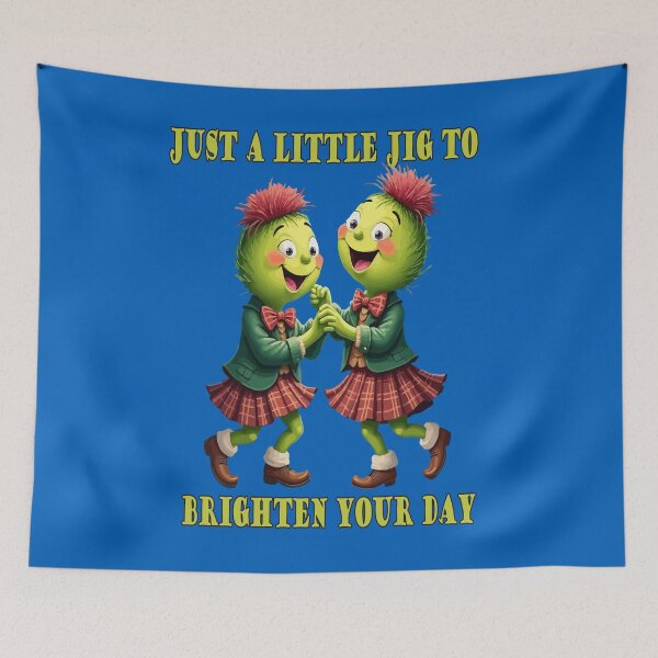 Item preview, Thistles Wearing Plaid Just A Little Jig To Brighten Your Day designed and sold by taiche.