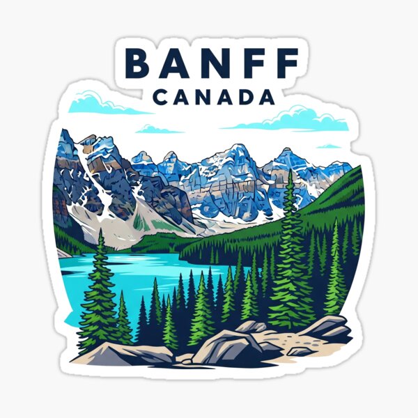 Aperçu de l'œuvre Banff - Canada (Collection Pays) créée et vendue par HeartbeatPrint.
