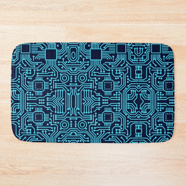Item preview, Digital fabric pattern with circuit board pattern. designed and sold by Redindys.