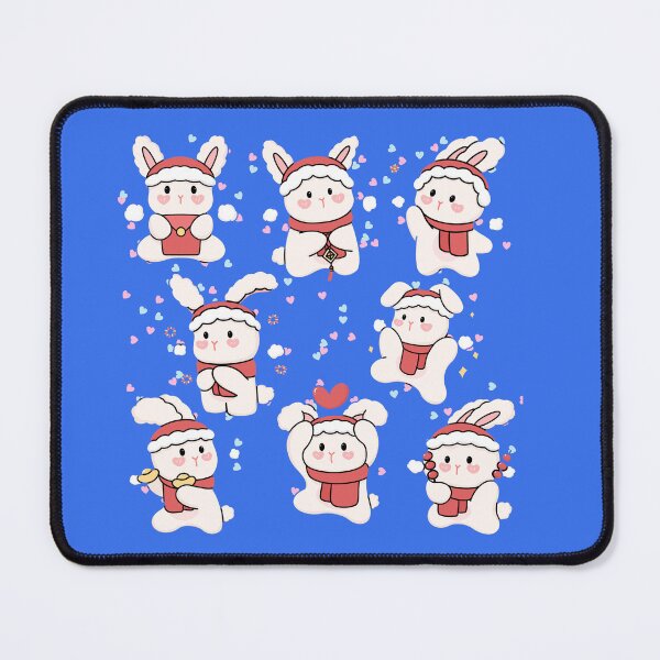 Item preview, Kawaii Christmas Bunny Pattern – Cute Winter Holiday Animal Design designed and sold by Kawaii Nest.