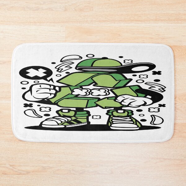 Item preview, cartoon recycling symbol designed and sold by TYTOS-SHOP.