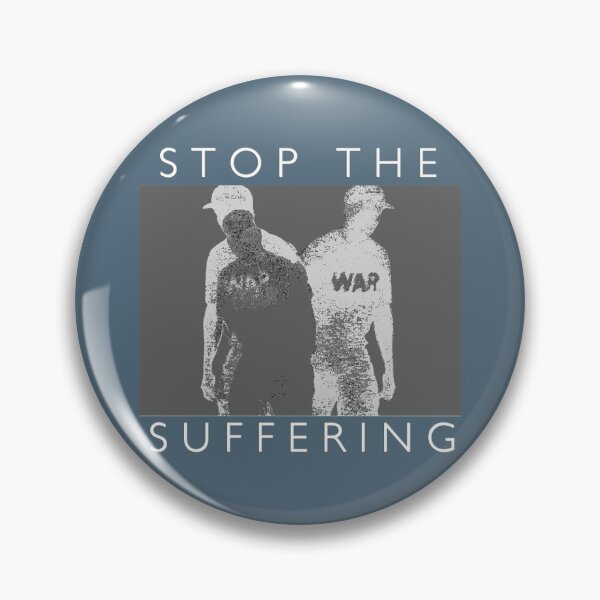 Item preview, "Stop the Suffering" on Slate Blue designed and sold by Psychmaster.