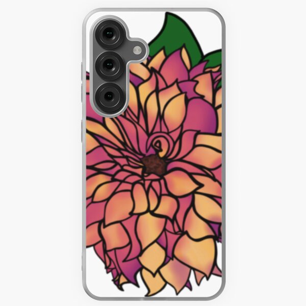 Aperçu de l'œuvre Dahlia pêche jaune créée et vendue par Zinnigarcreates.