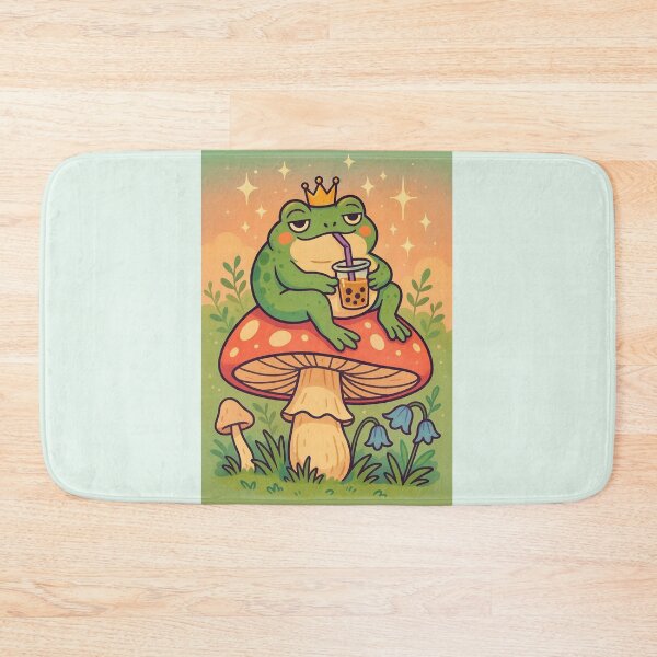 Item preview, Frog Royal-Tea: Lounge Like a Toadstool King designed and sold by GlassPenny.