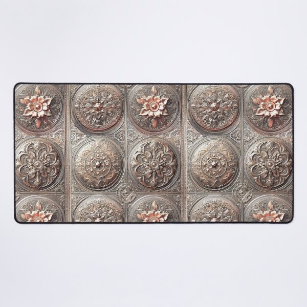 Item preview, Tin Tile Wallpaper Antique Vintage Flowers Steampunk, Metal, Armor designed and sold by TheTimeTaxi.