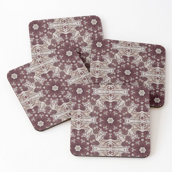 Item preview, Boho Floral Mandala Pattern in Reddish Brown designed and sold by Artistestella.