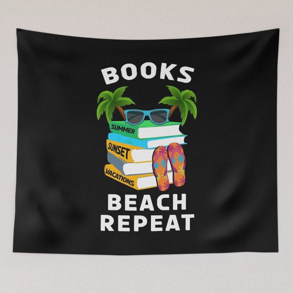 Item preview, Books Beach Repeat – Summer Reading Vibes Design designed and sold by Dmetalx Art Apparel.