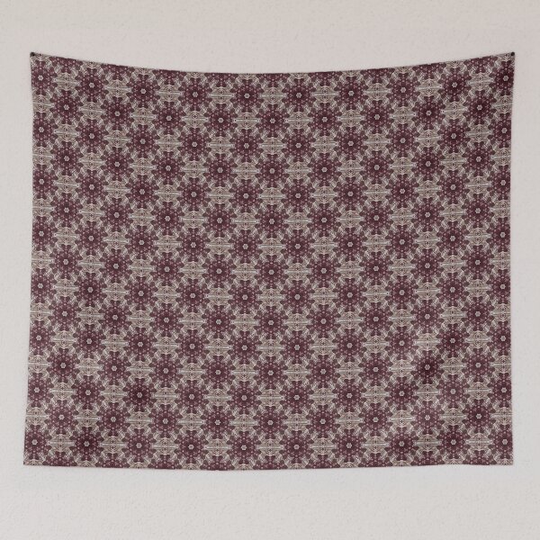 Item preview, Boho Floral Mandala Pattern in Reddish Brown designed and sold by Artistestella.
