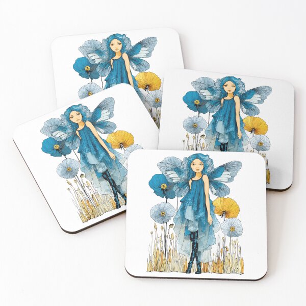 Item preview,  full-body portrait of a stunningly beautiful serene anime whimsical faerie designed and sold by wonderisland.
