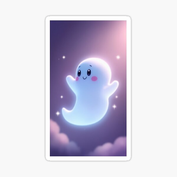Item preview, A cute little ghost designed and sold by Vicarchaeopteryx.