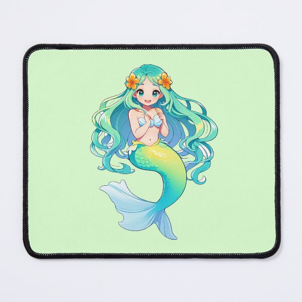 Item preview, Cute Spinning Mermaid Underwater – Kawaii Pastel Vector Design for Sticker & T-Shirt designed and sold by TheArtOfChaa.
