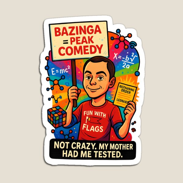 Item preview, Bazinga = Peak Comedy – Not Crazy, Just Tested designed and sold by MAVNALE.
