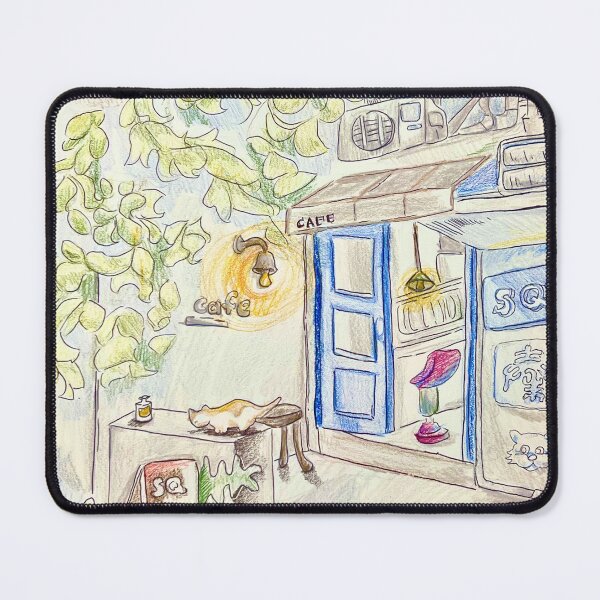 Item preview, A Cozy Cat Cafe designed and sold by mewcha.